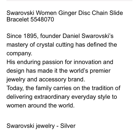 Swarovski ginger disc slide bracelet - Picture 12 of 12